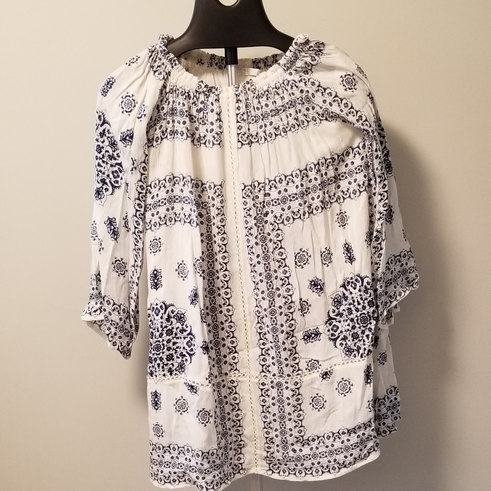 Zara Trafaluc long sleeve Bohemian dress S